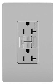 Radiant Collection 2097TRGRY Self-Test GFCI Receptacle