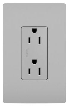 Pass & Seymour 885GRY Straight Blade Receptacle