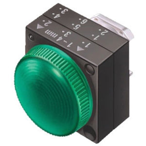 Siemens 3SB3001-6BA40 Pushbutton Indicator Light and Lens