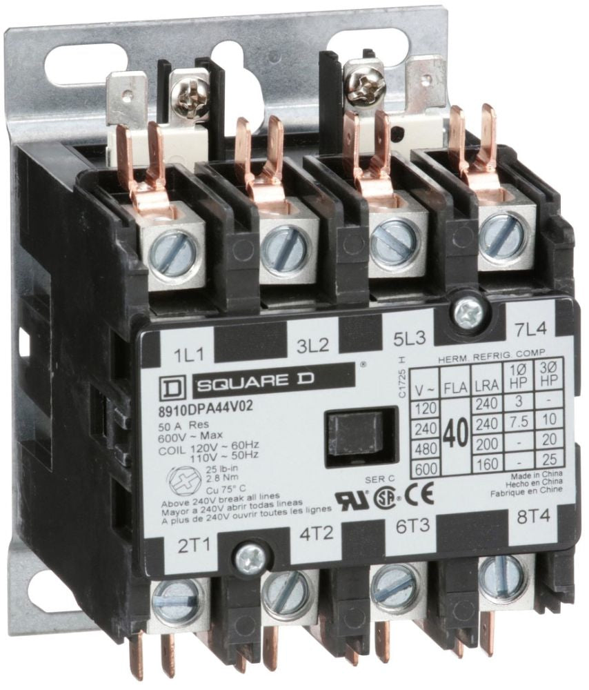 Square D 8910DPA44V02 Definite Purpose Contactor