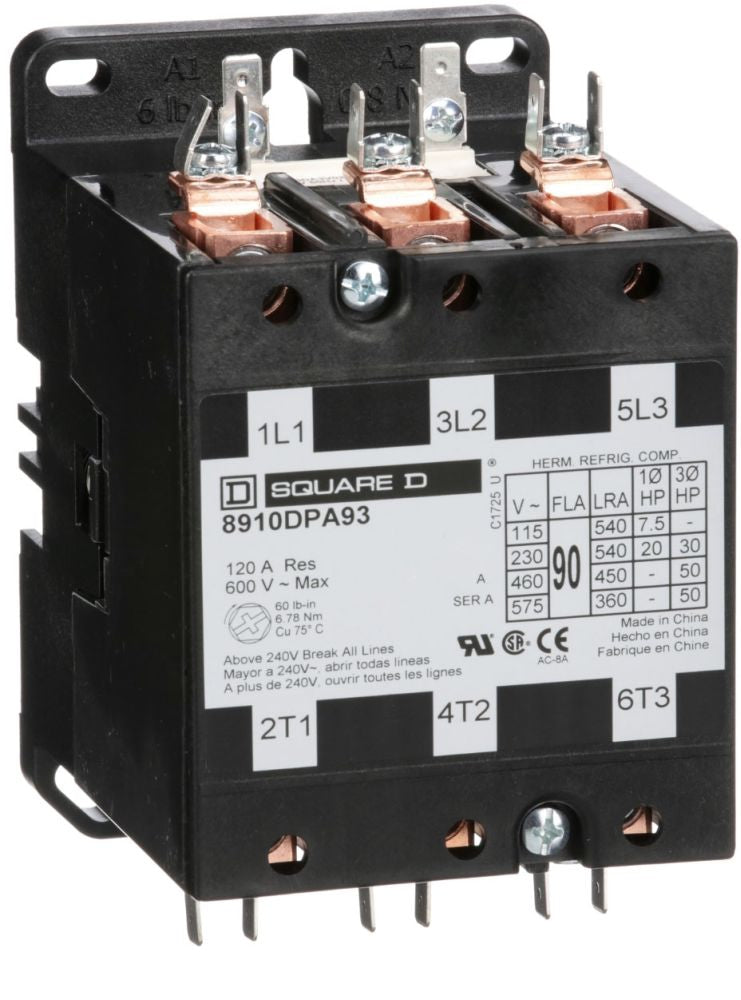 Square D 8910DPA93V02 Definite Purpose Contactor