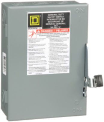 Square D D321N Enclosed Safety Switch