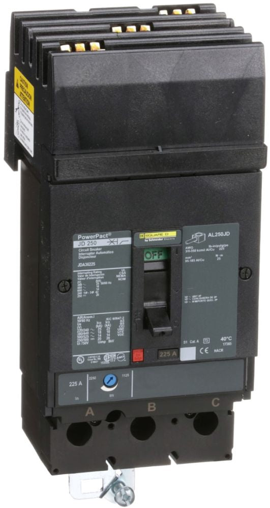 Square D JDA36225 Molded Case Circuit Breaker