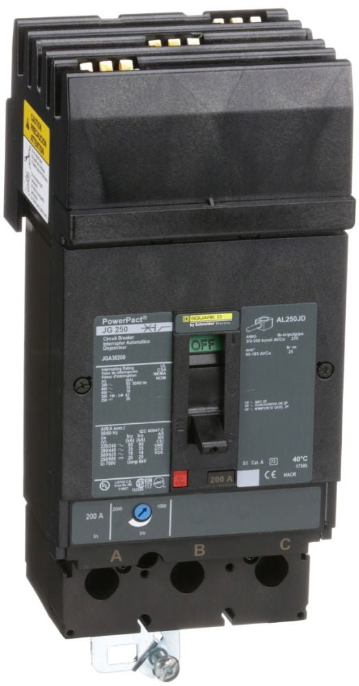 Square D JGA36200 Molded Case Circuit Breaker