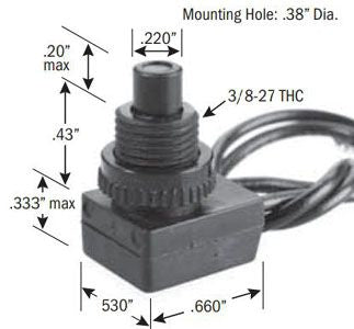 Selecta Products SS102-BG Pushbutton Switch