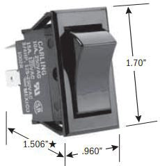 Selecta Products SS1101-BG Rocker Switch