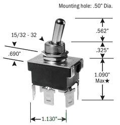 Selecta Products SS117-BG Toggle Switch