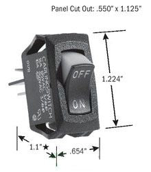 Selecta Products SS1201-BG Rocker Switch