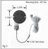 Selecta Products SS127-BG Pull Chain Switch
