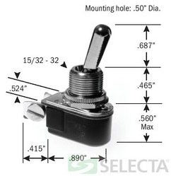 Selecta Products SS204-4-BG Toggle Switch