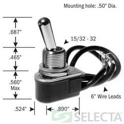Selecta Products SS205-5-BG Toggle Switch