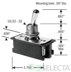 Selecta Products SS209-8-BG Toggle Switch