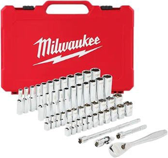 Milwaukee Tool 48-22-9004 Ratchet and Socket Set