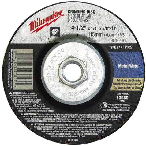 Milwaukee Tool 49-94-4570 Grinding Wheel