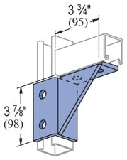 Unistrut P2344L-EG Channel Wing Fitting