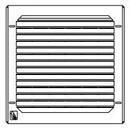 Hoffman Enclosures SG1000404 Enclosure Cooling Filter Fan Exhaust Grille